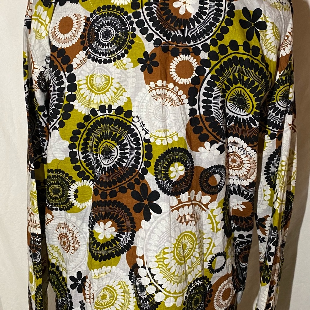 Vera Bradley Patterned Multi Color Button Down - image 2